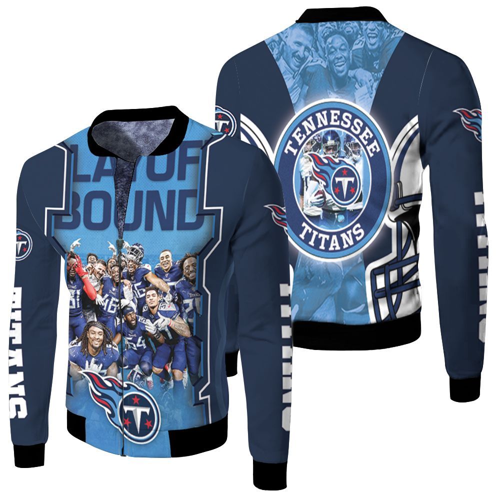 Tennessee Titans Afc South Champions Super Bowl 2021 Playoff Round Fleece Bomber Jacket