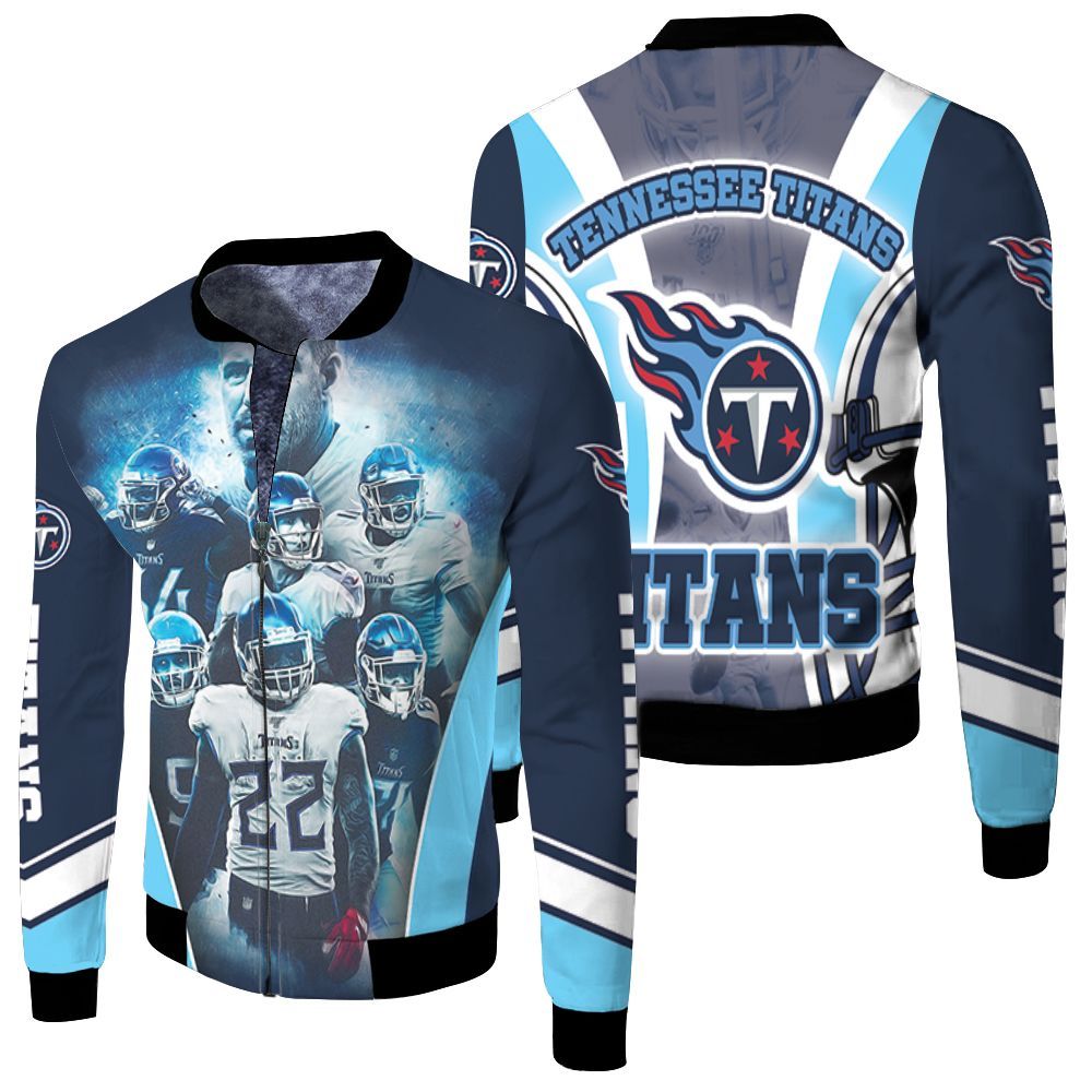 Tennessee Titans Team Afc South Division Champions Super Bowl 2021 Fleece Bomber Jacket