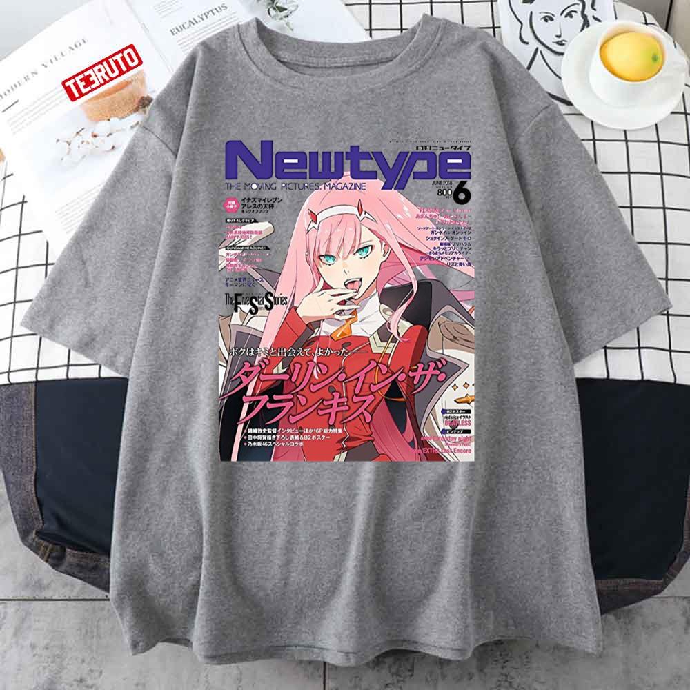 The Franxx Zero Two Japanese Magazine Newtype Unisex T-Shirt