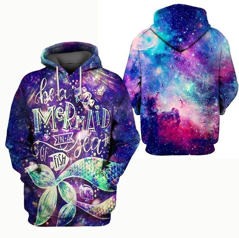 The Little Mermaid Be A Mermaid 3d Zip Hoodie