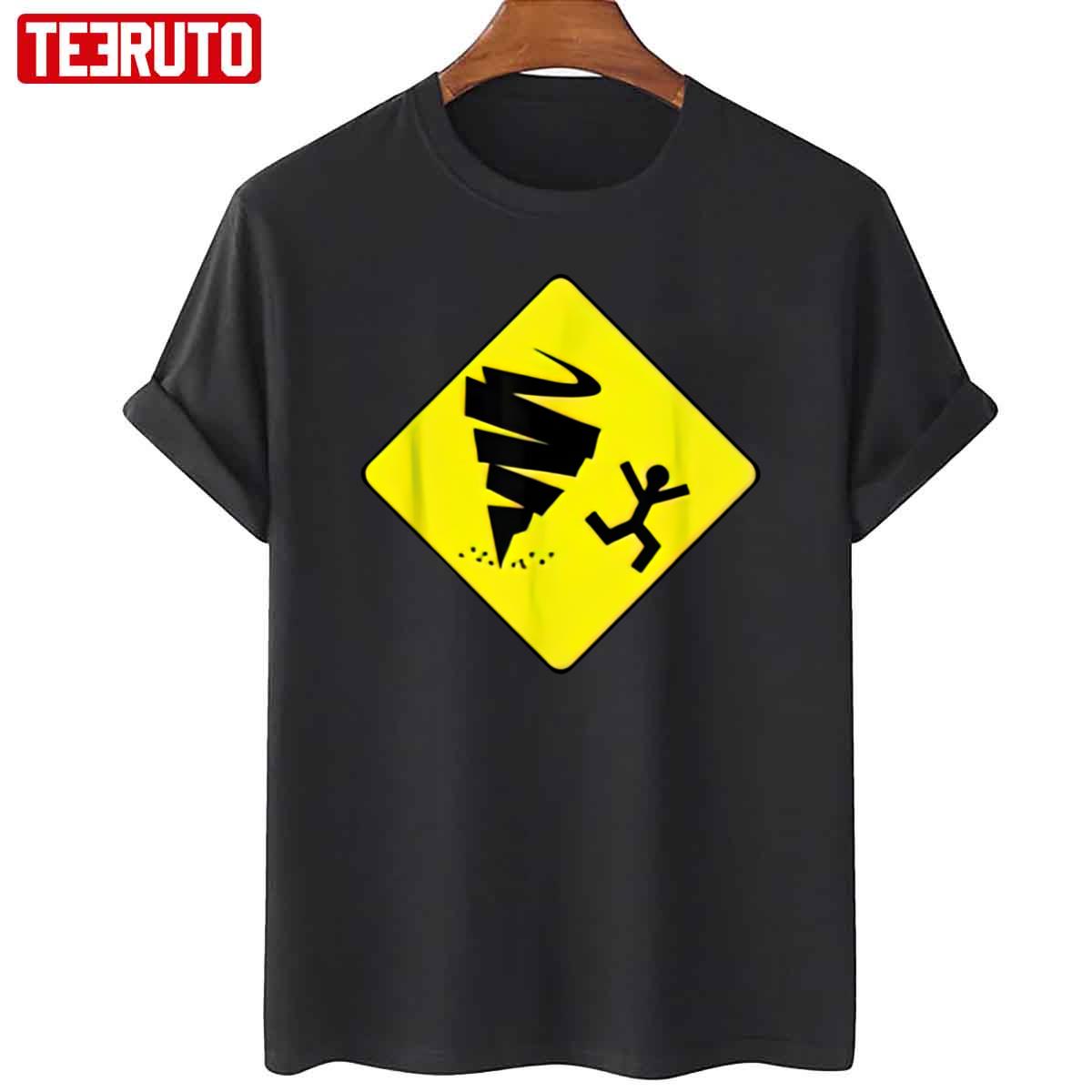 Tornado Warning Yellow Sign Unisex T-Shirt