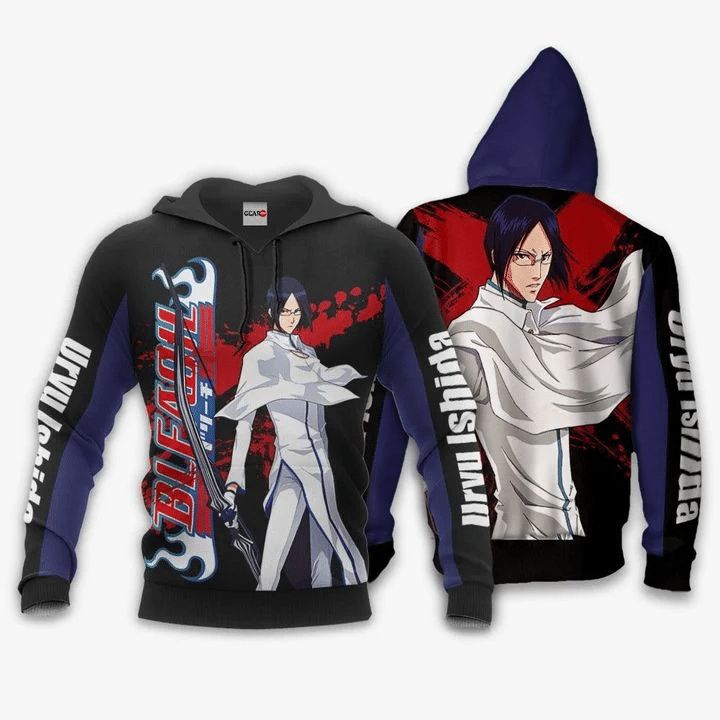 Uryu Ishida Anime Manga Bleach 3d Zip Hoodie