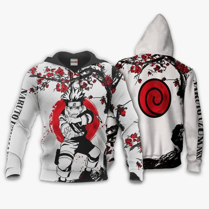 Uzumaki Naruto Anime Manga Naruto 3d Zip Hoodie