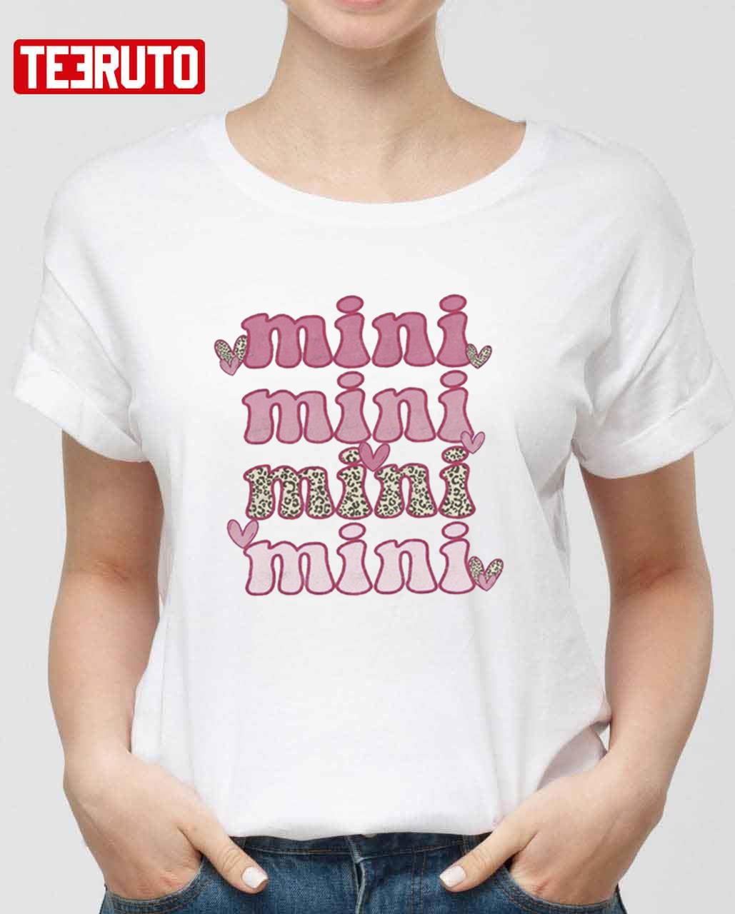 Valentine’s Day Mini Pink Leopard Unisex Sweatshirt Unisex T-Shirt