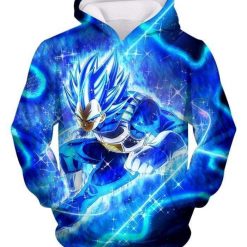 Vegeta Cartoon Dragon Ball Anime Manga 25 Over Print 3d Zip Hoodie