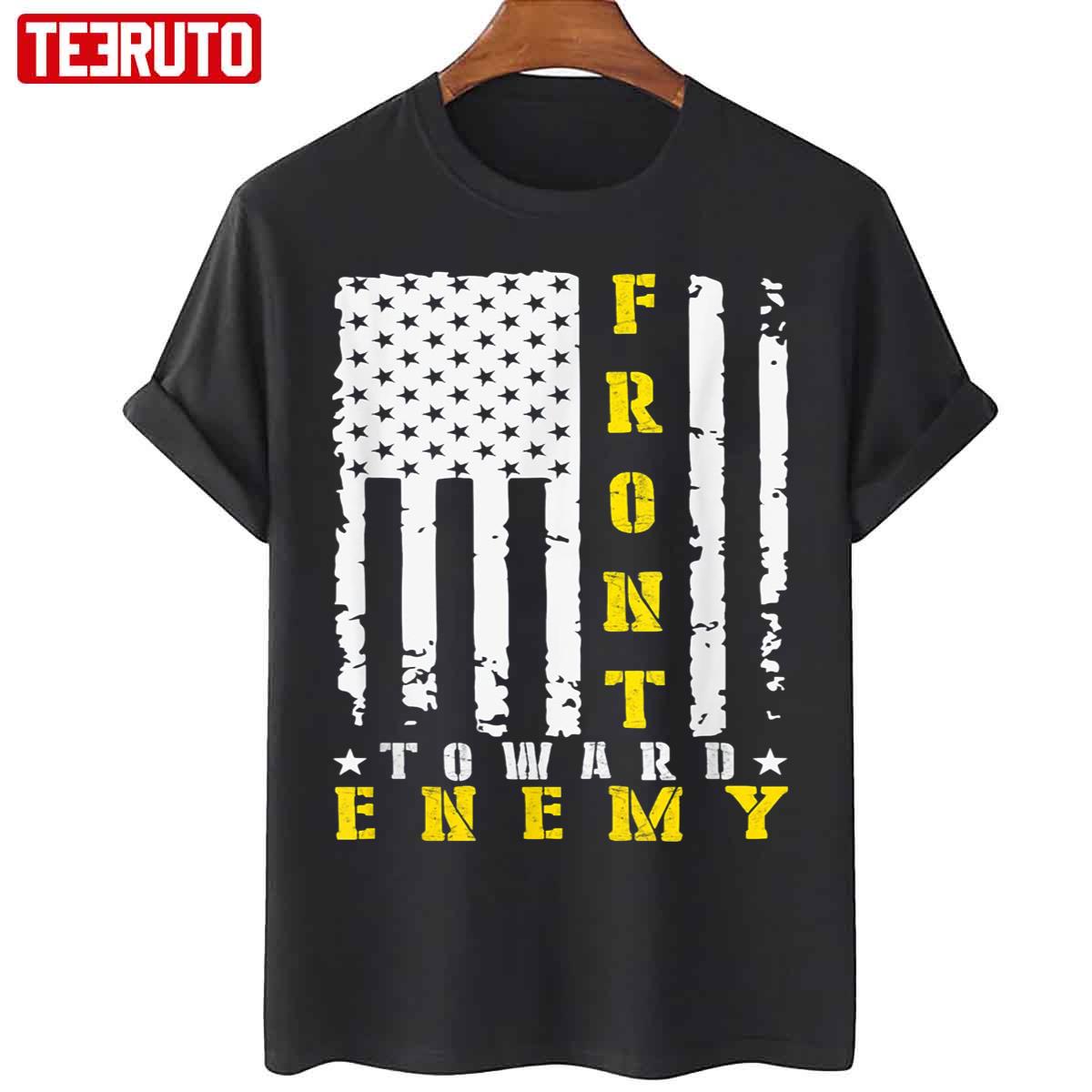 Vintage Falg Front Toward Enemy Unisex T-Shirt