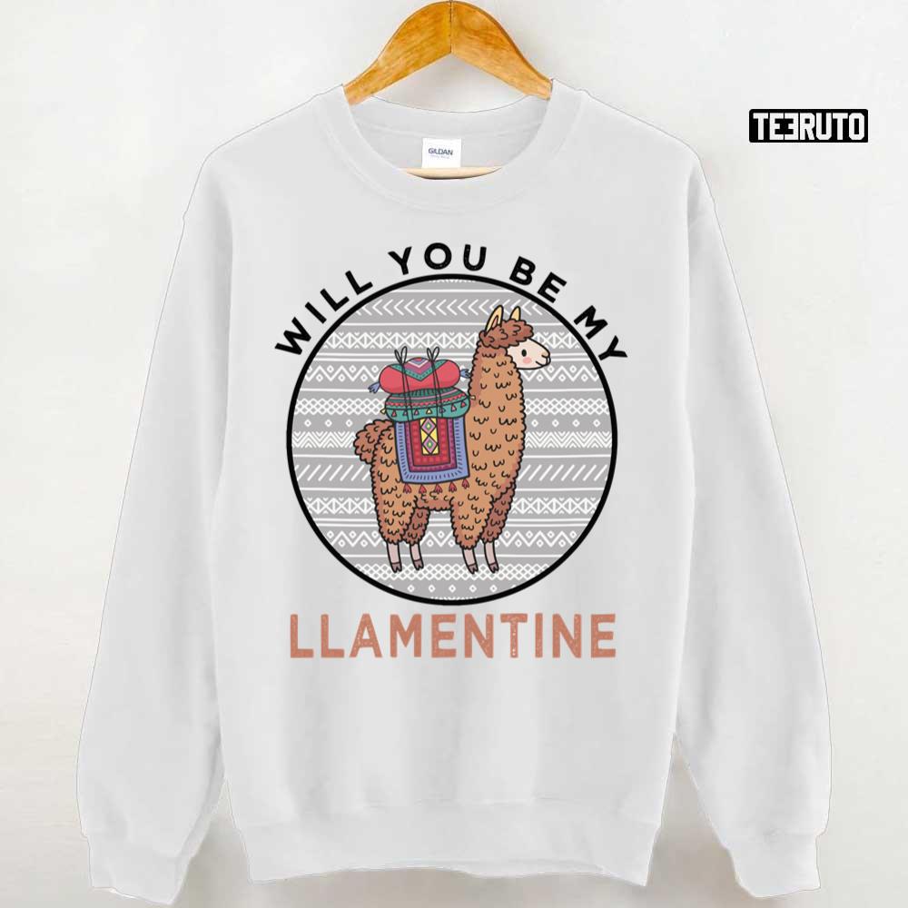 Will You Be My Llamentine 2022 Copy Unisex T-Shirt