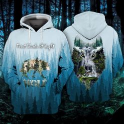 Wolf Forest Sounds At Night 3d Zip Hoodie