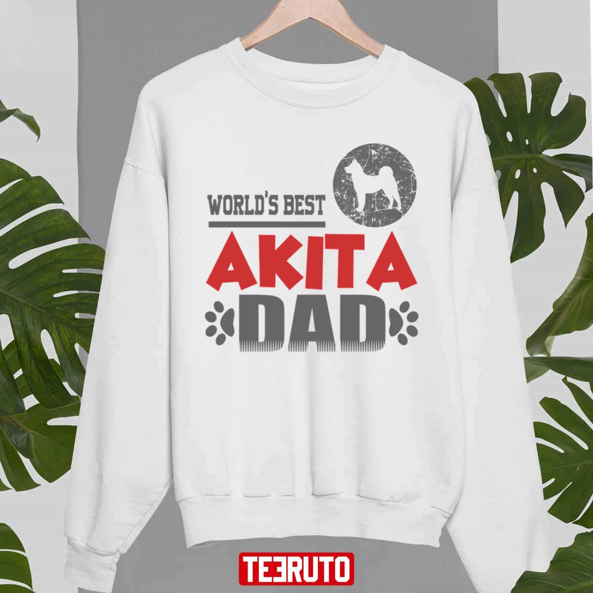 World’s Best Akita Dad Unisex Sweatshirt