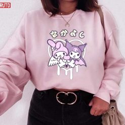 Yami Kawaii Cute Kuromi And Sanrio Anime Unisex Sweatshirt