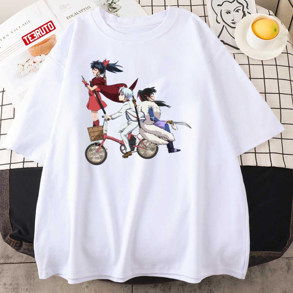 Yashahime Half Demon Anime On Bicycle Unisex T-Shirt