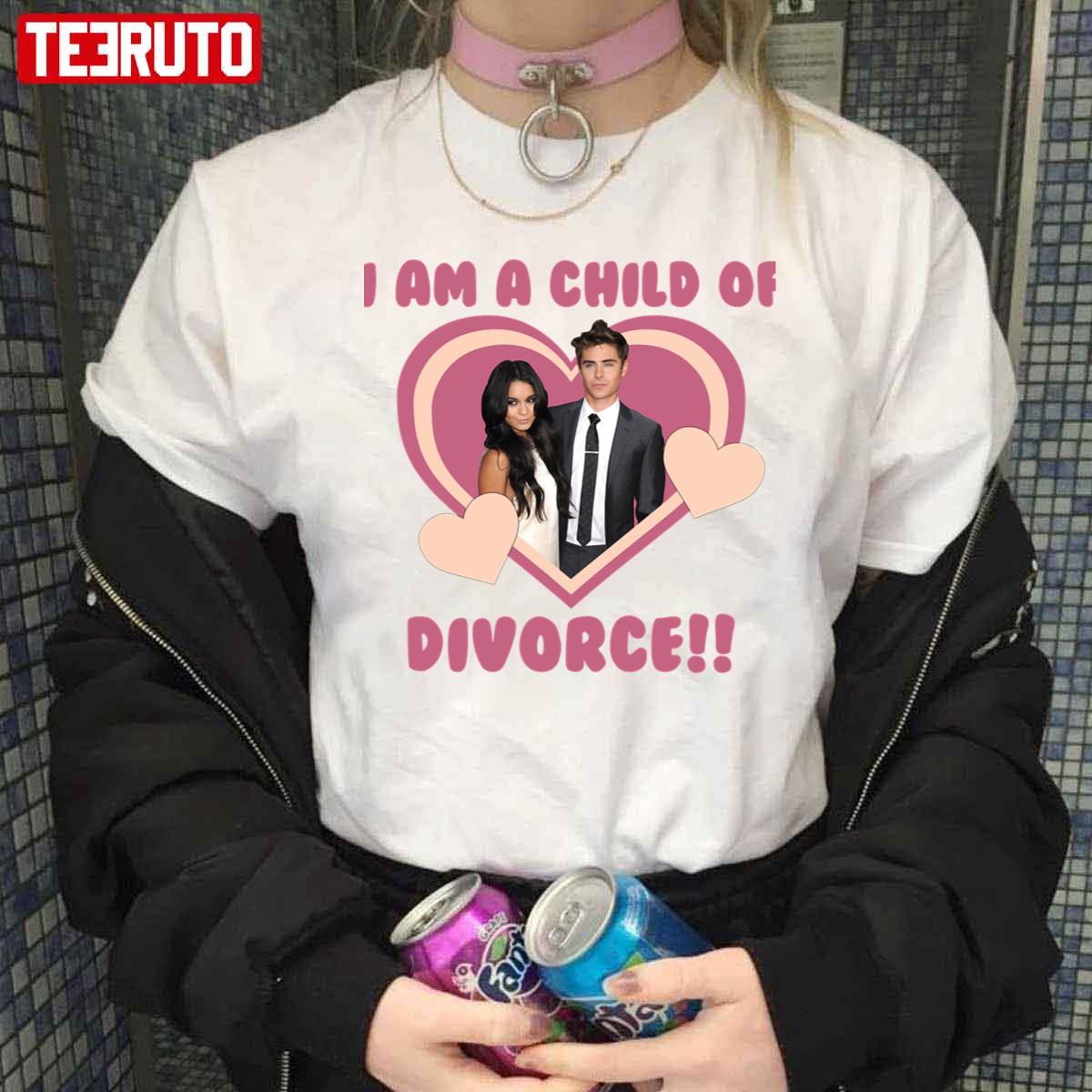 Zac Efron Vanessa Hudgens Child Of Divorce Unisex T-Shirt
