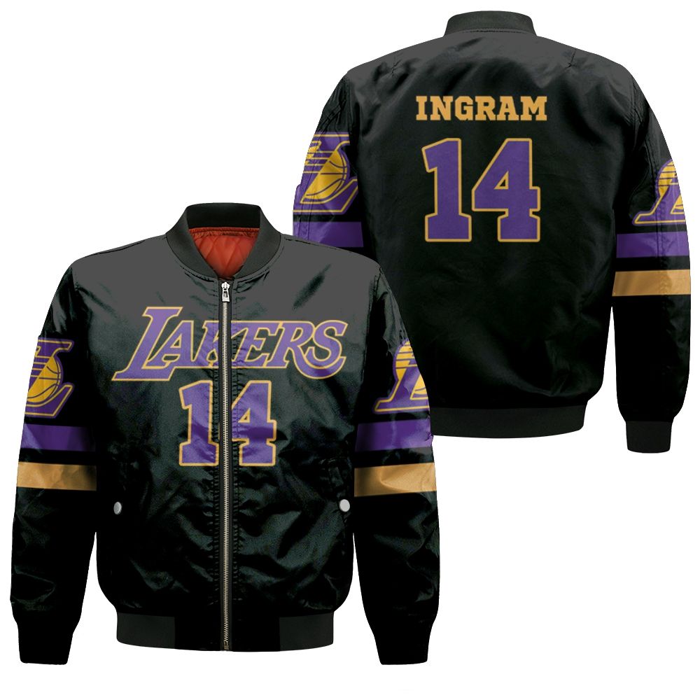 14 Brandon Ingram Lakers Jersey Inspired Style Bomber Jacket