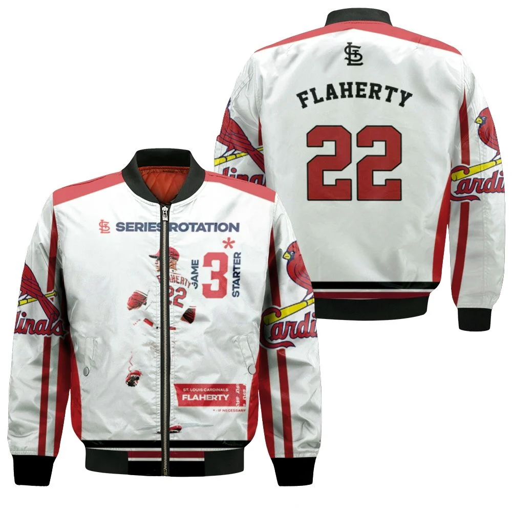 22 Flaherty St Louis Cardinals Bomber Jacket - Teeruto