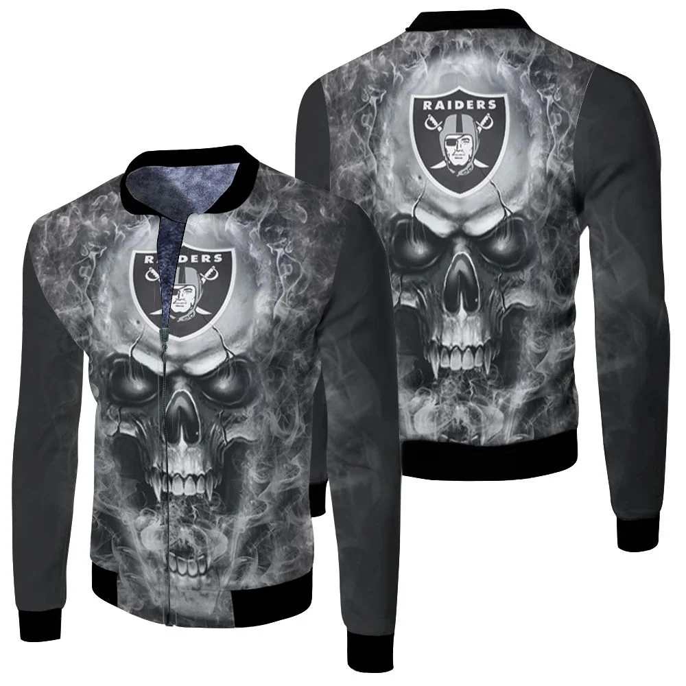 3d Skull Oakland Raiders 3ds Sweatshirt Pullover 3d Jersey Fleece Bomber Jacket
