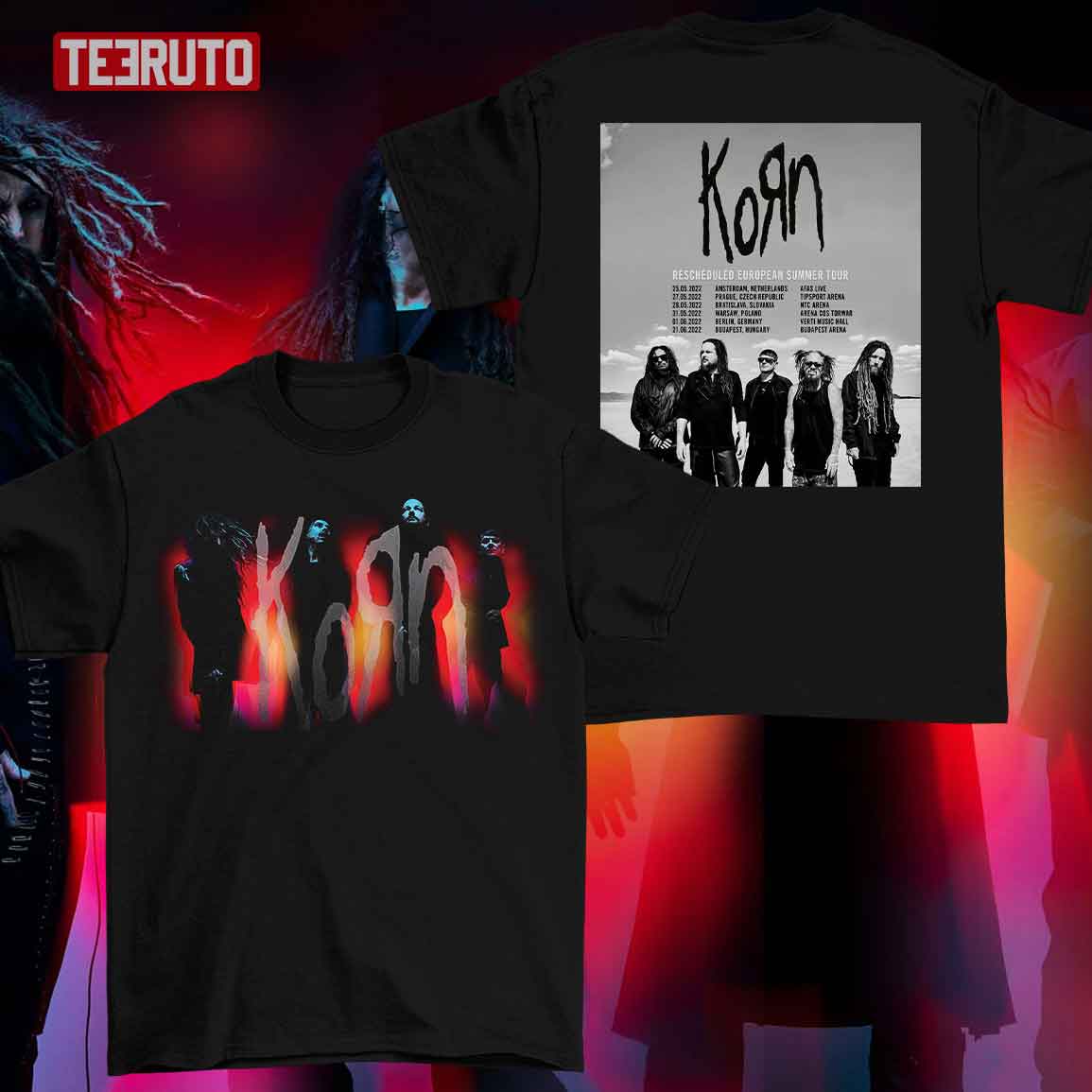 Korn Tour 2022 Unisex TShirt Teeruto