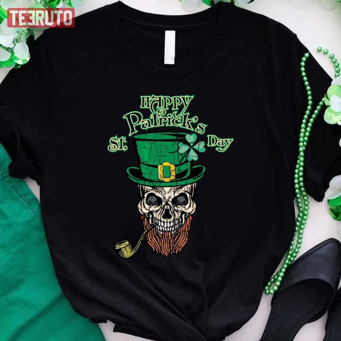 A Vintage Skull Saint Patrick’s Day Unisex T-Shirt