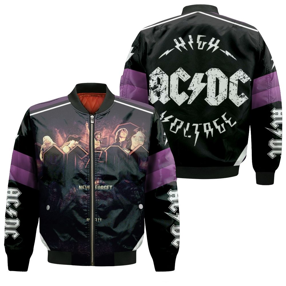 Acdc Never Forget Bomber Jacket