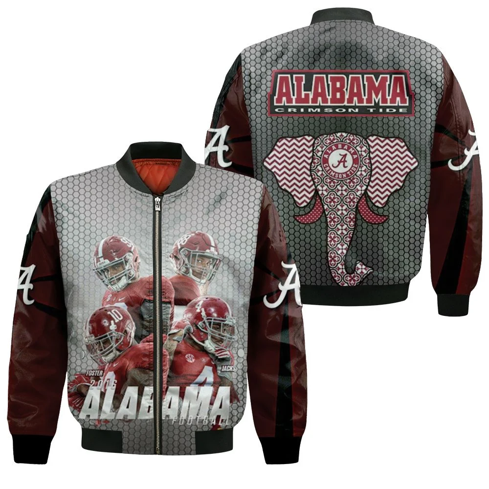 Alabama Crimson Tide Allen Howard Foster Jackson 2016 Bomber Jacket