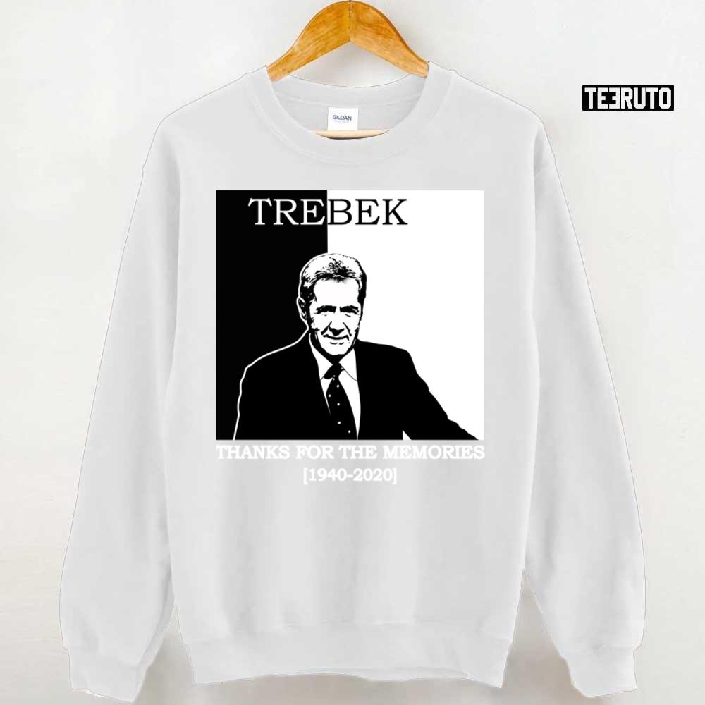 Alex Trebek Thank You For The Memories 1940 2020 Unisex Sweatshirt