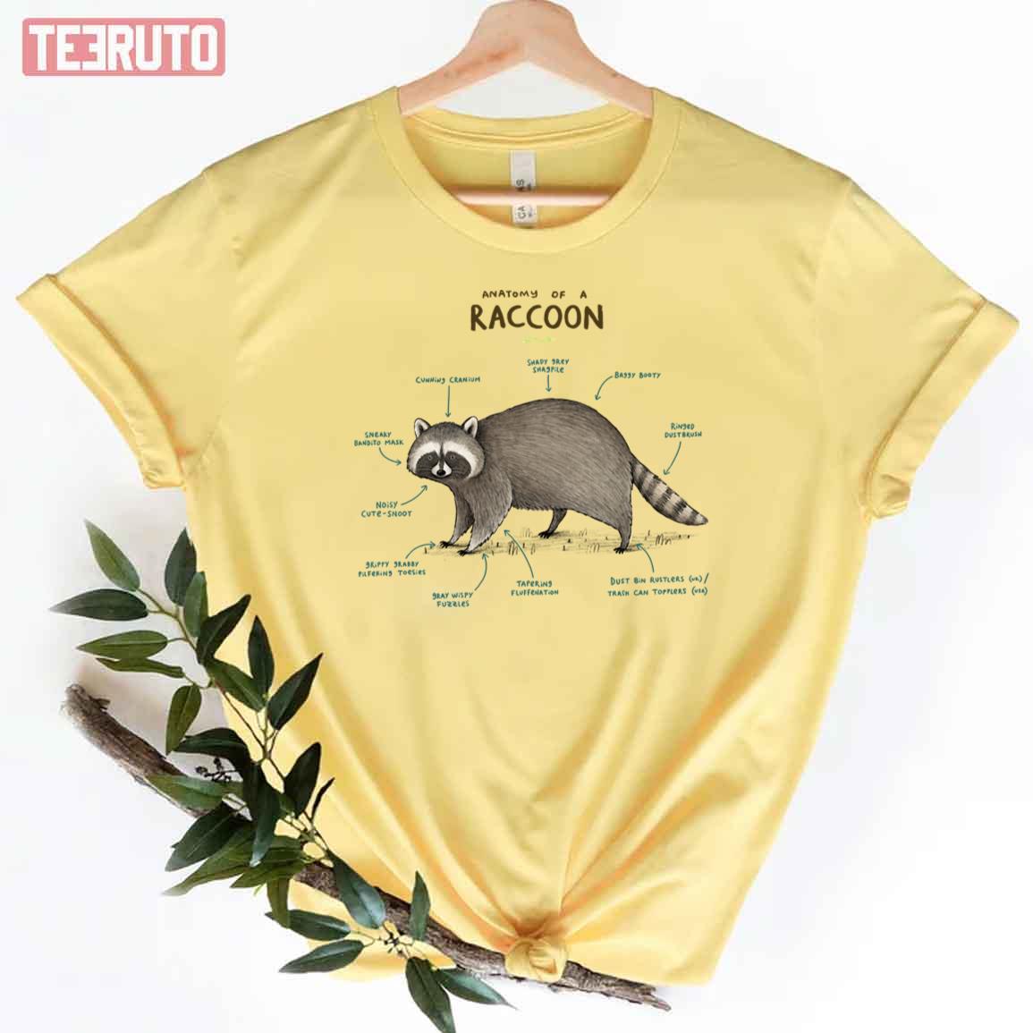 Anatomy Of A Raccoon Unisex T-Shirt