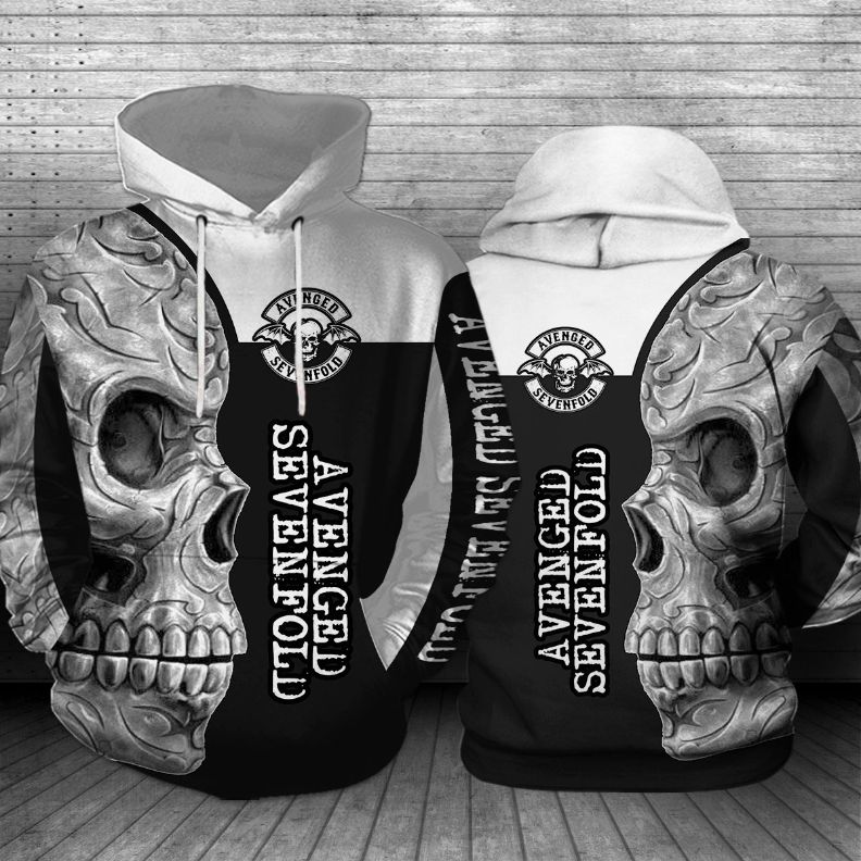 Avenged Sevenfold Skull Rock Band 3D Printed Hoodie