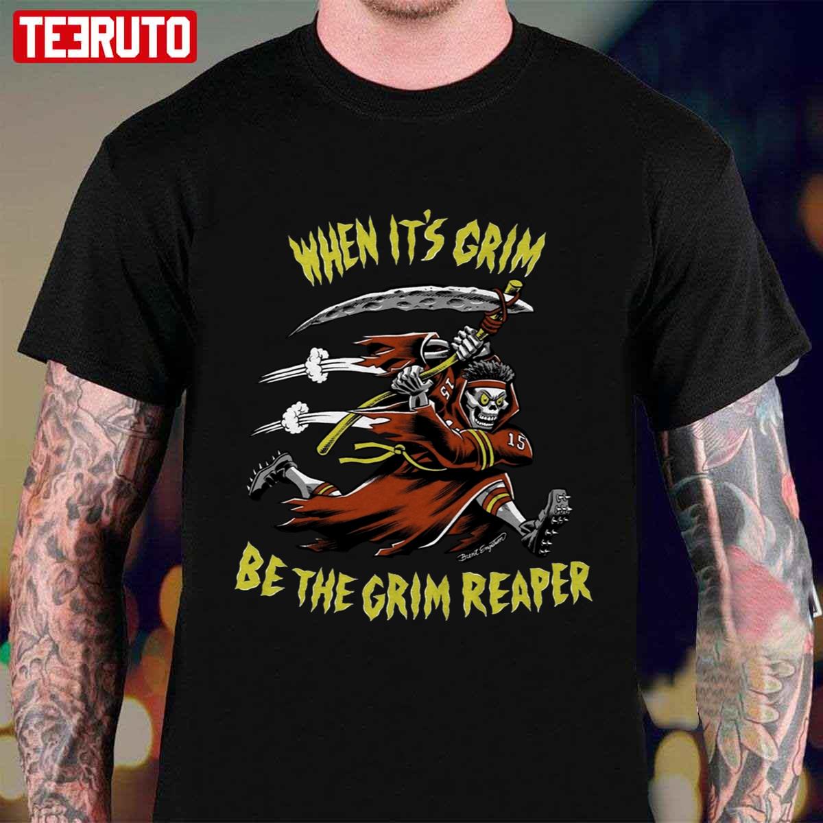 Be The Grim Reaper Kc Chiefs Patrick Mahomes Unisex T-Shirt - Teeruto