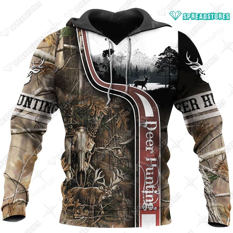 Beautiful Deer Hunting Camo 2813 3d Hoodie