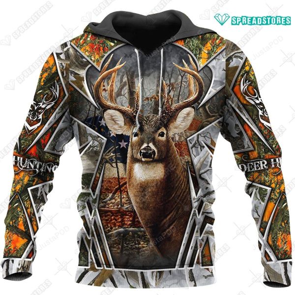 Beautiful Deer Hunting Camo 3d Hoodie