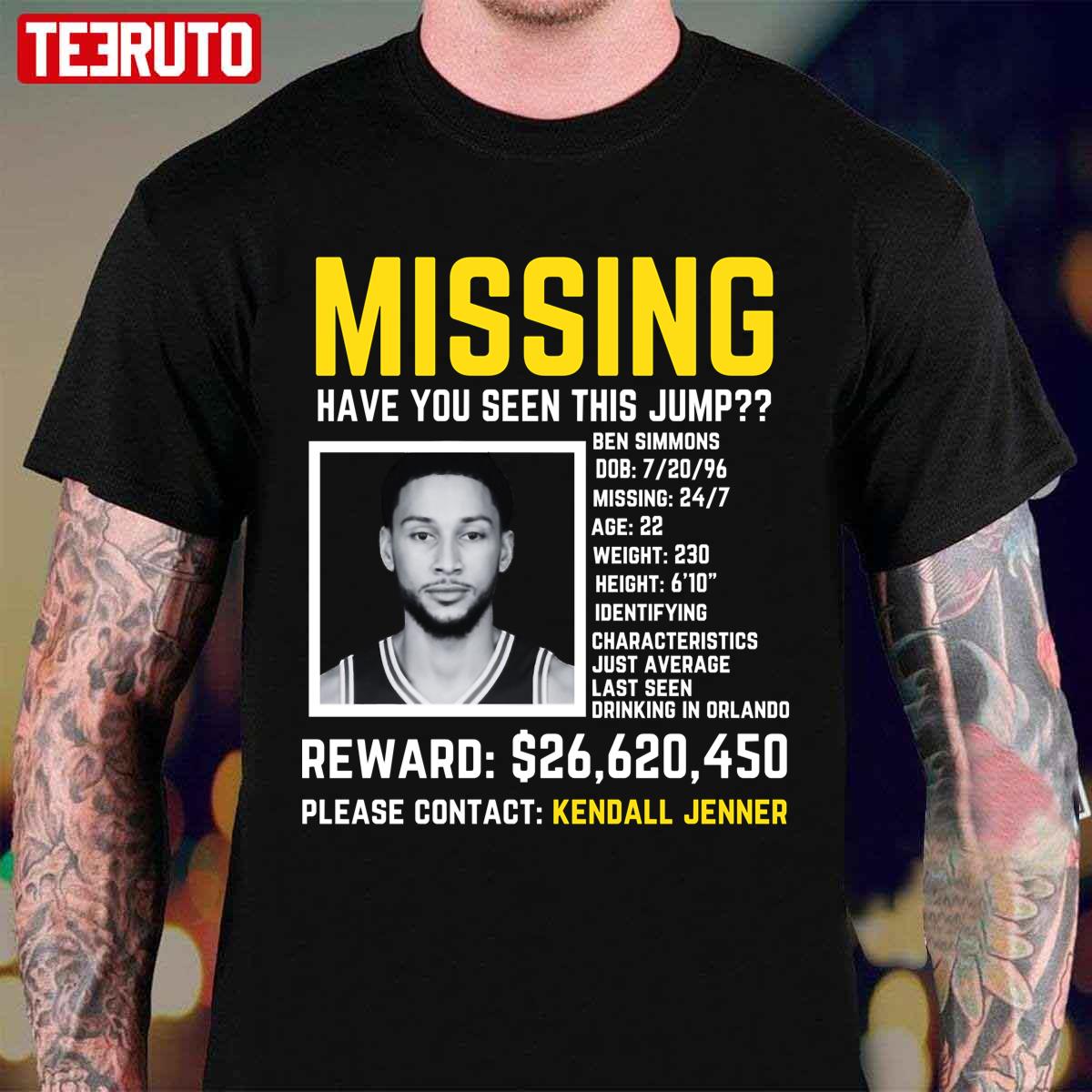 Ben Simmons Missing Jump Contact Kendall Jenner Unisex T-Shirt
