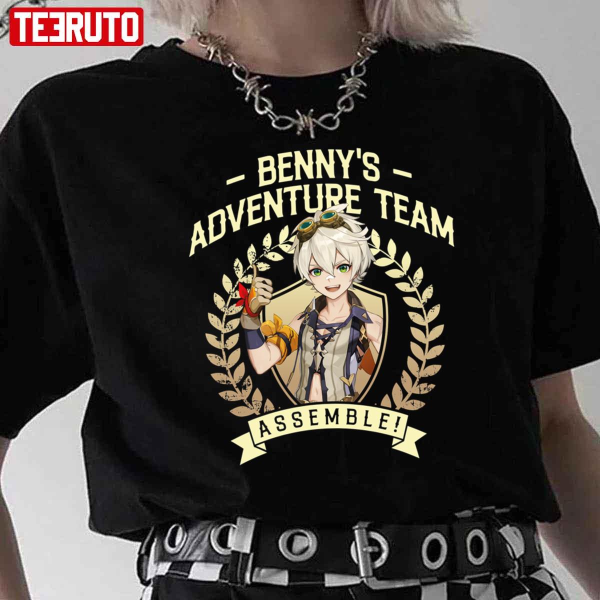 Bennyadventure Team Crest Genshin Impact Unisex T-Shirt