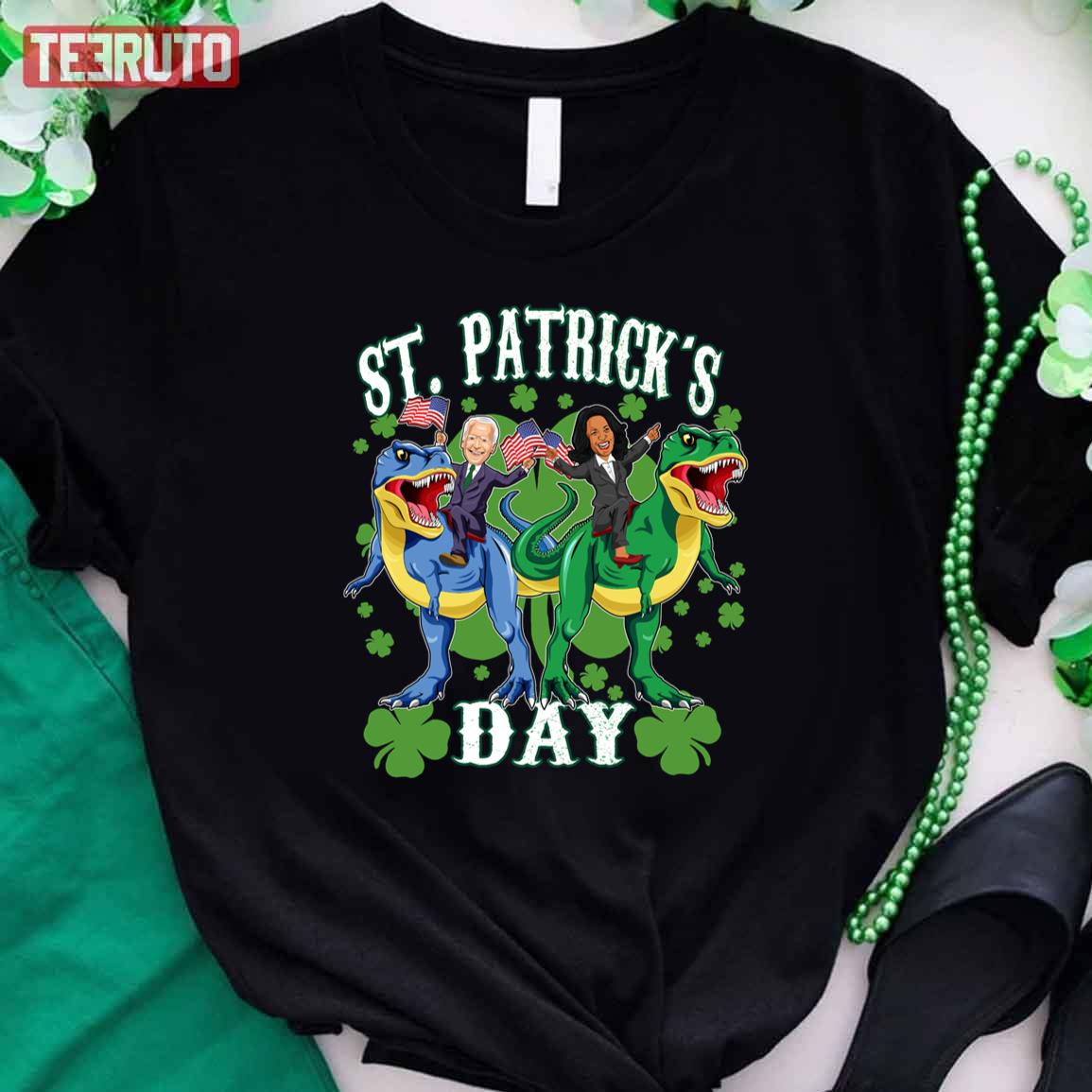 Biden Harris T-Rex St Patrick’s Day 2022 Unisex T-Shirt