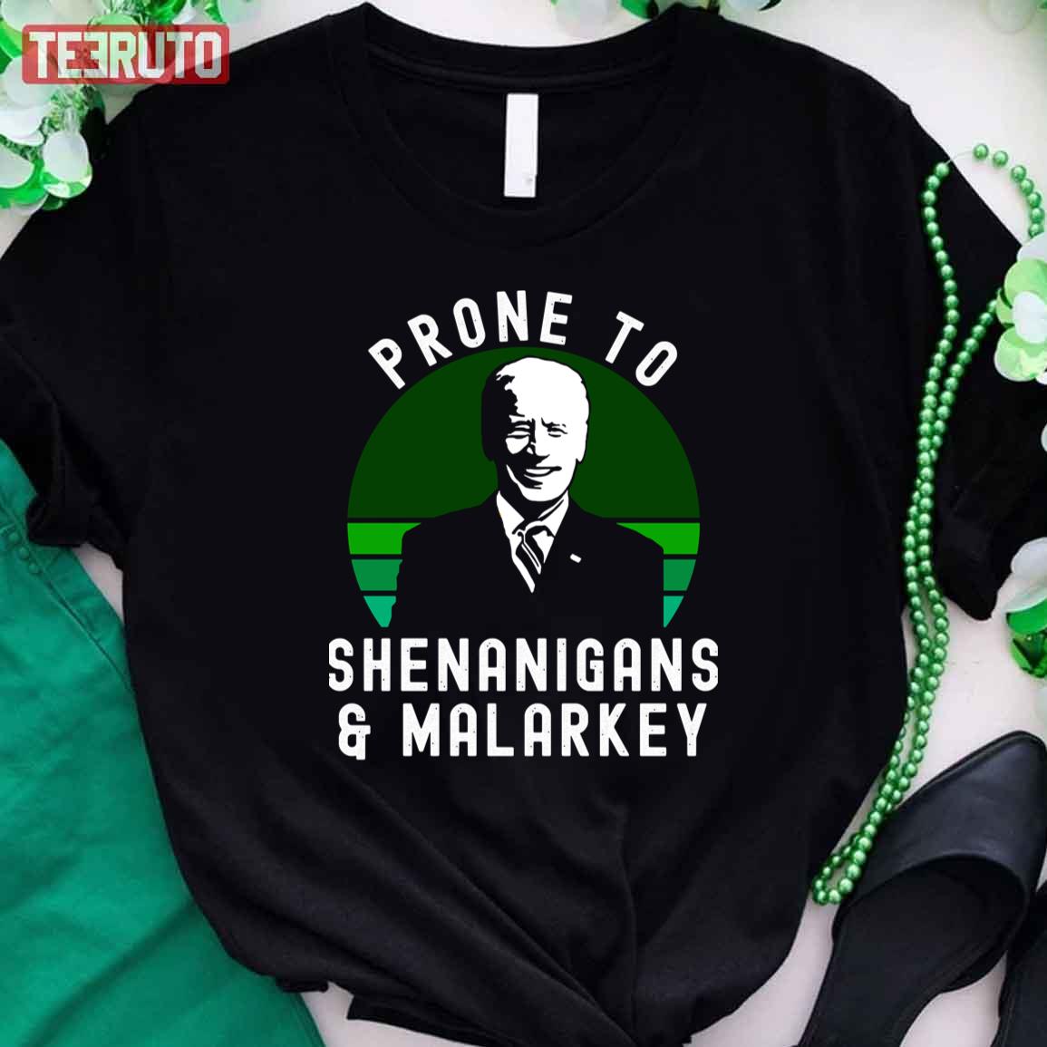 Biden St Patricks Day Shenanigans And Malarkey Paddy Unisex T-Shirt