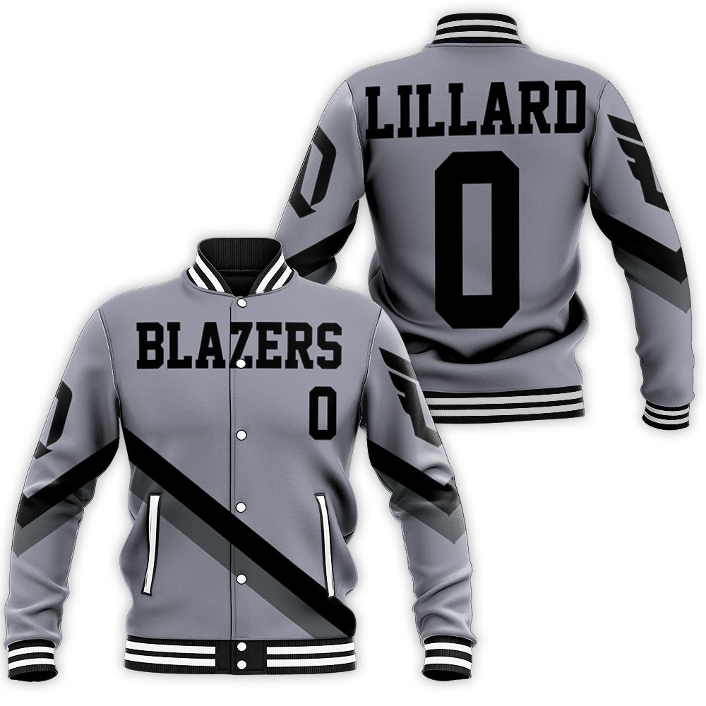 Blazers Damian Lillard Jersey Inspired Baseball Jacket