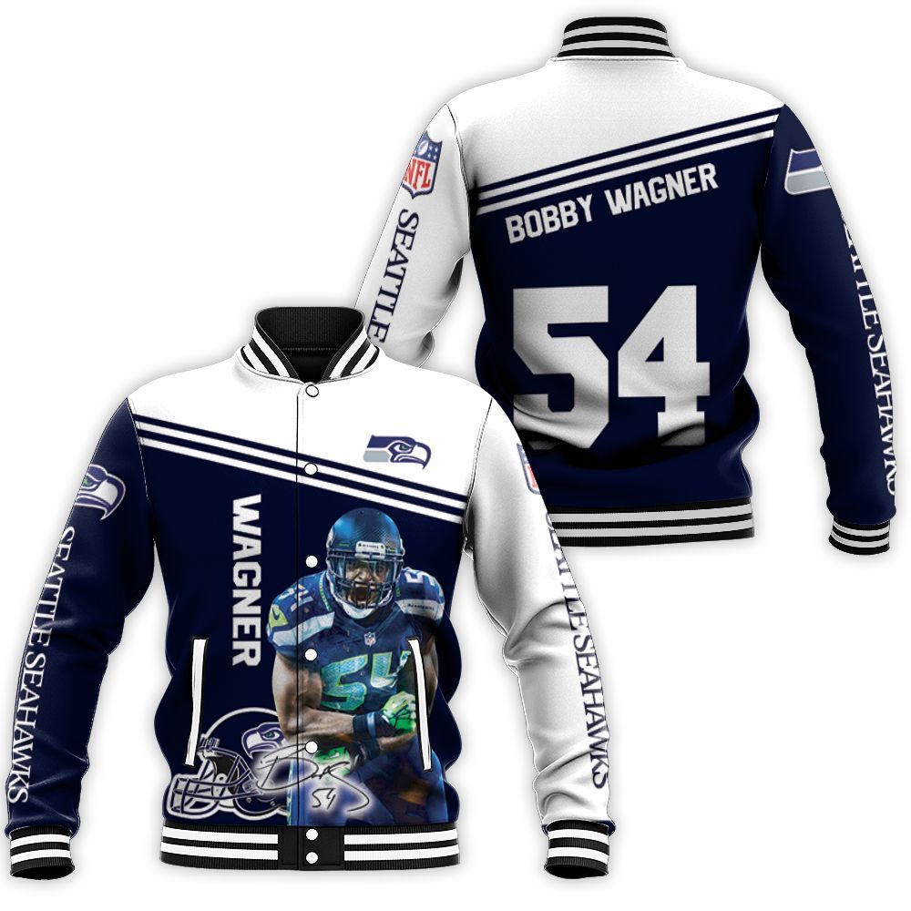 Bobby Wagner Seattle Seahawks 3d Jersey Baseball Jacket