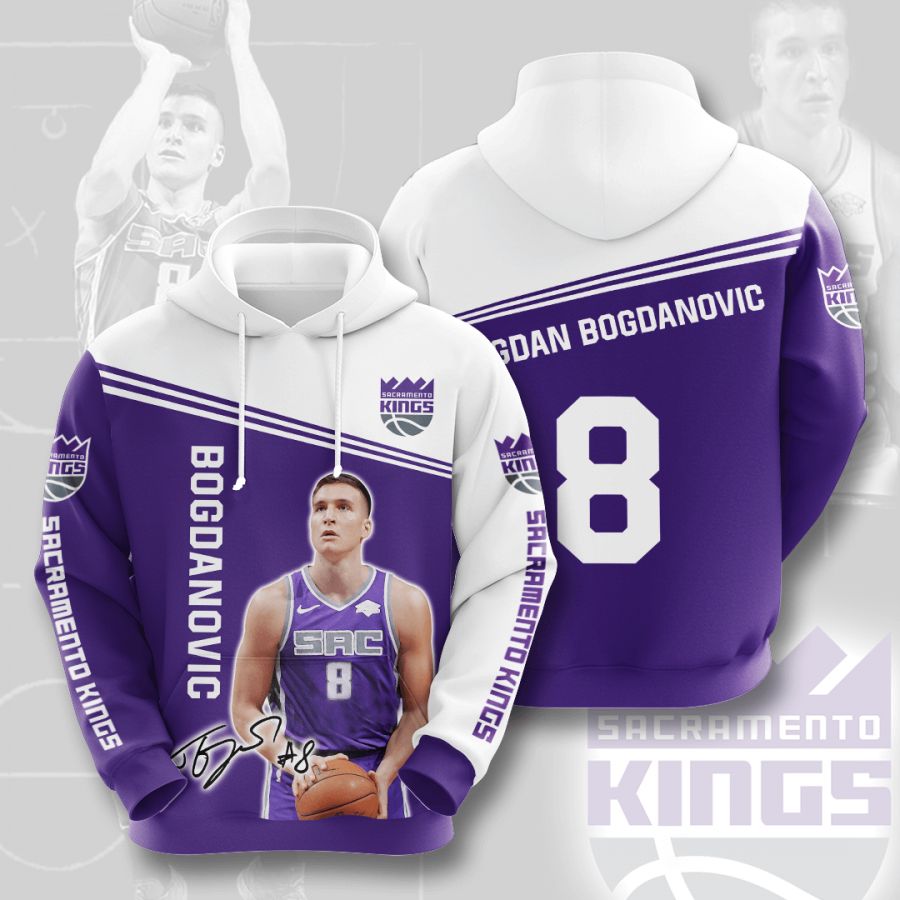 Bogdan Bogdanovic Sacramento Kings 3D Printed Hoodie