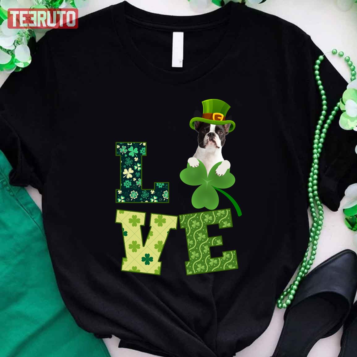 Boston Terrier St. Patricks Day Unisex T-Shirt