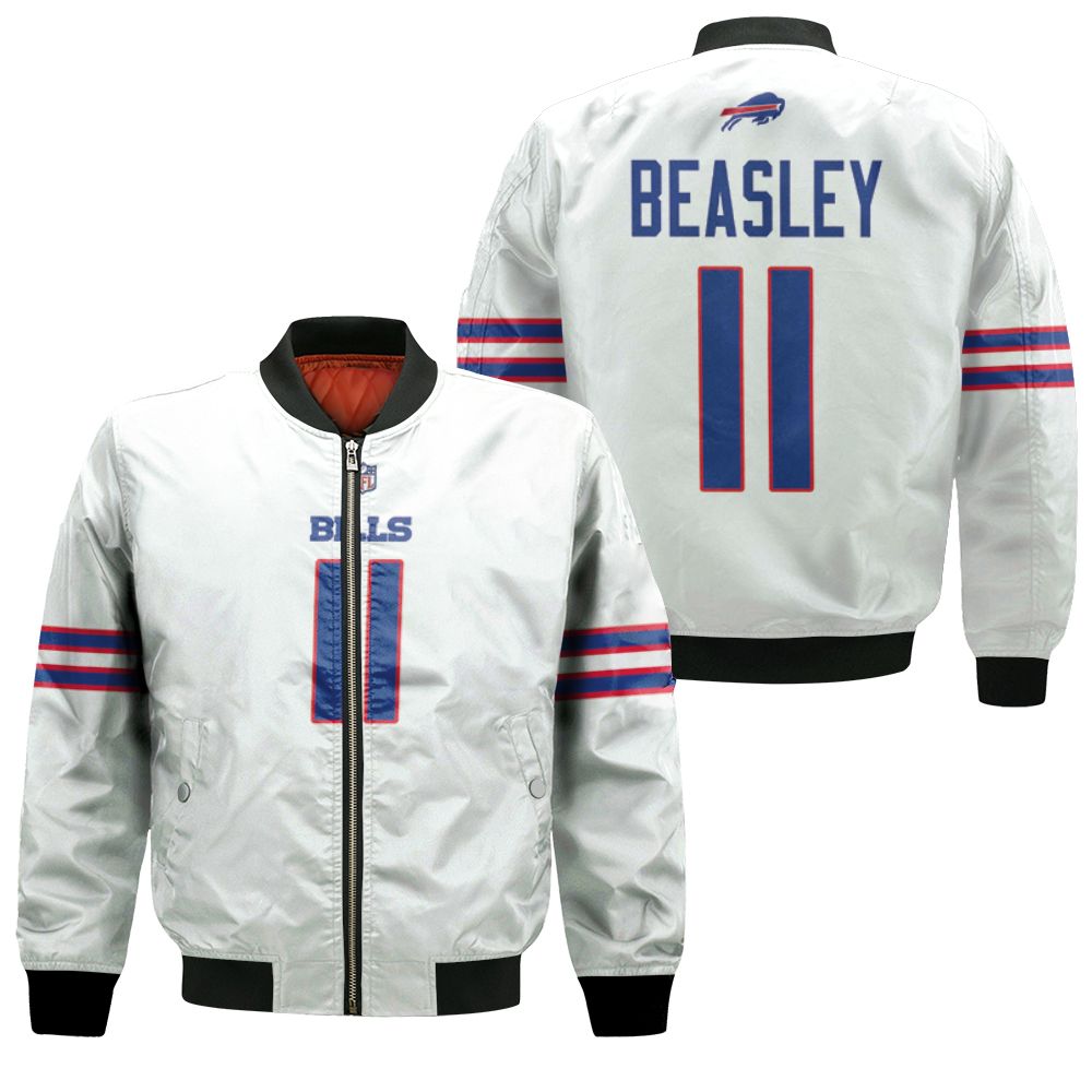 Buffalo Bills Cole Beasley #11 Nfl Great Player American Football Team Game White 3d Designed Allover Gift For Bills Fans Bomber Jacket