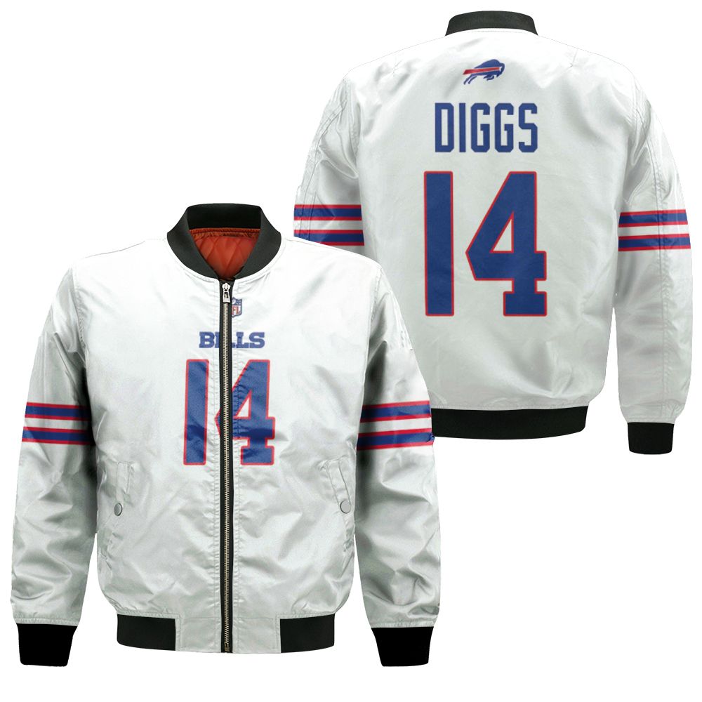 stefon diggs white bills jersey