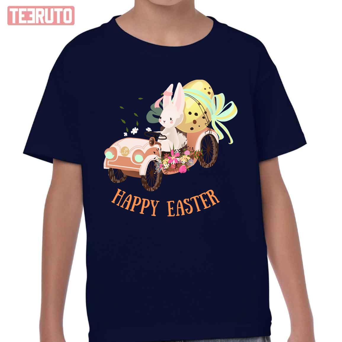 Bunny Easter Ride Kid T-Shirt