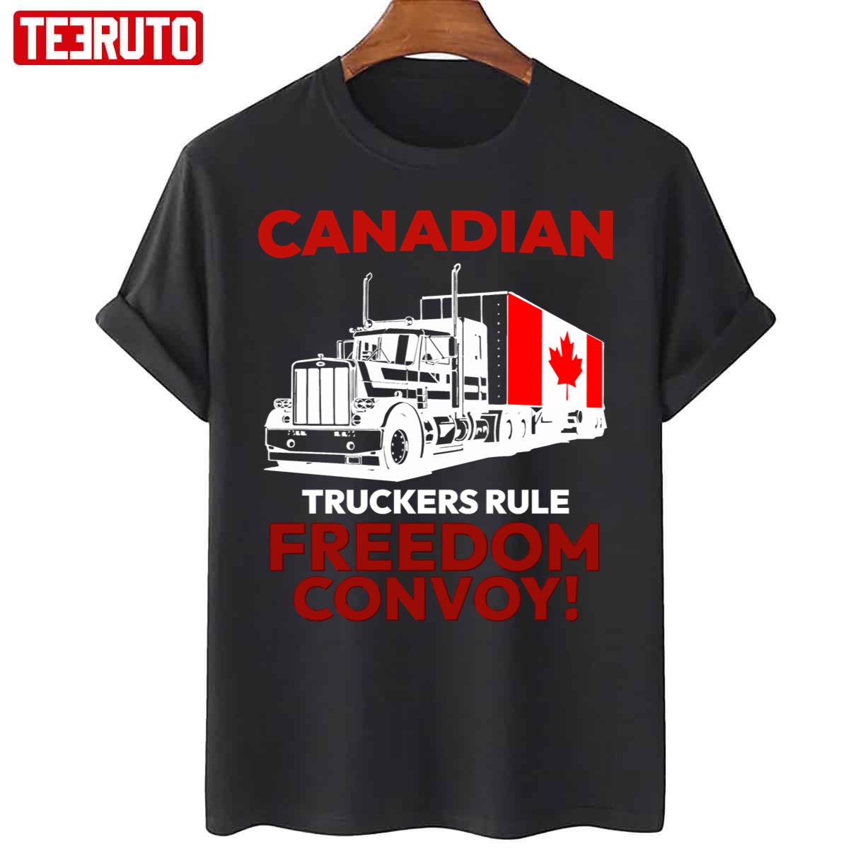 Canadian Truckers Rule Freedom Convoy 2022 Unisex T-Shirt
