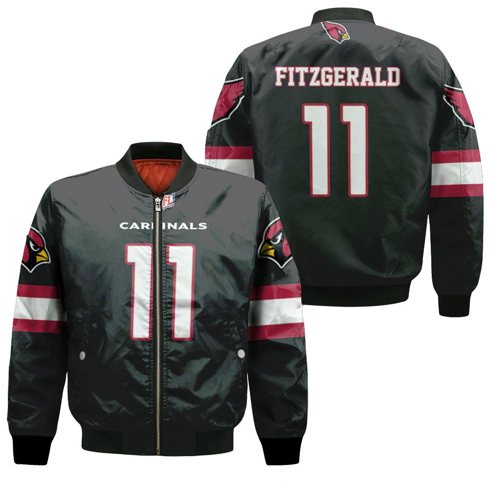 Chicago White Sox Larry Fitzgerald #11 Mlb Great Player Majestic Cool Base 3d Designed Allover Gift For Chicago Fans Bomber Jacket