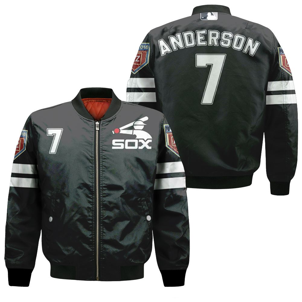 Chicago White Sox Tim Anderson #7 Mlb Great Player Majestic Spring Training Cool 3d Designed Allover Gift For Chicago Fans Bomber Jacket