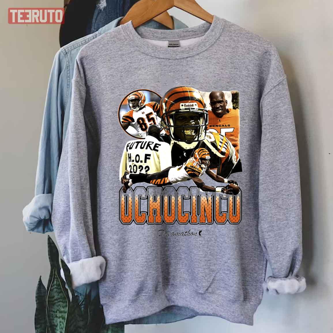 Cincinnati Bengals Ochocinco 85 Dreams Dreamathon Unisex T-Shirt - Teeruto