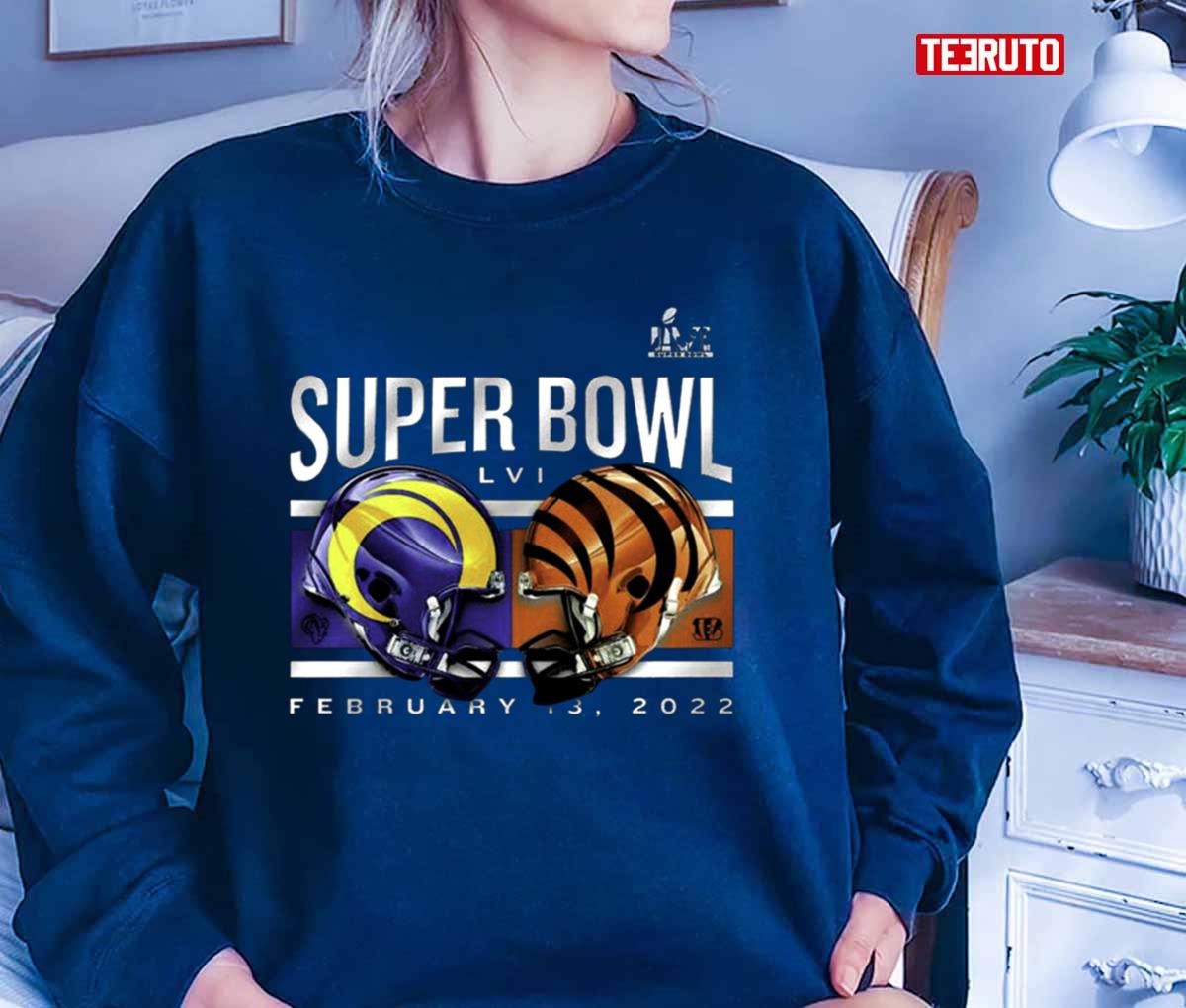 Cincinnati Bengals Vs. Los Angeles Rams Super Bowl 2022 American Football  Unisex T-Shirt - Teeruto