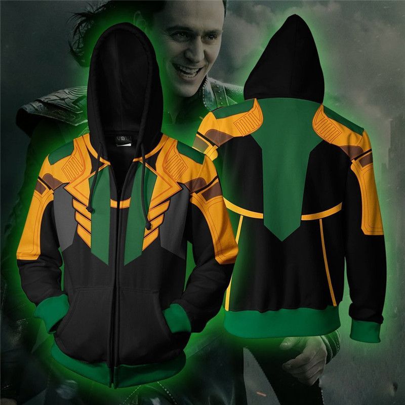 Costume Loki Cosplay Suit 3D Printed Hoodie