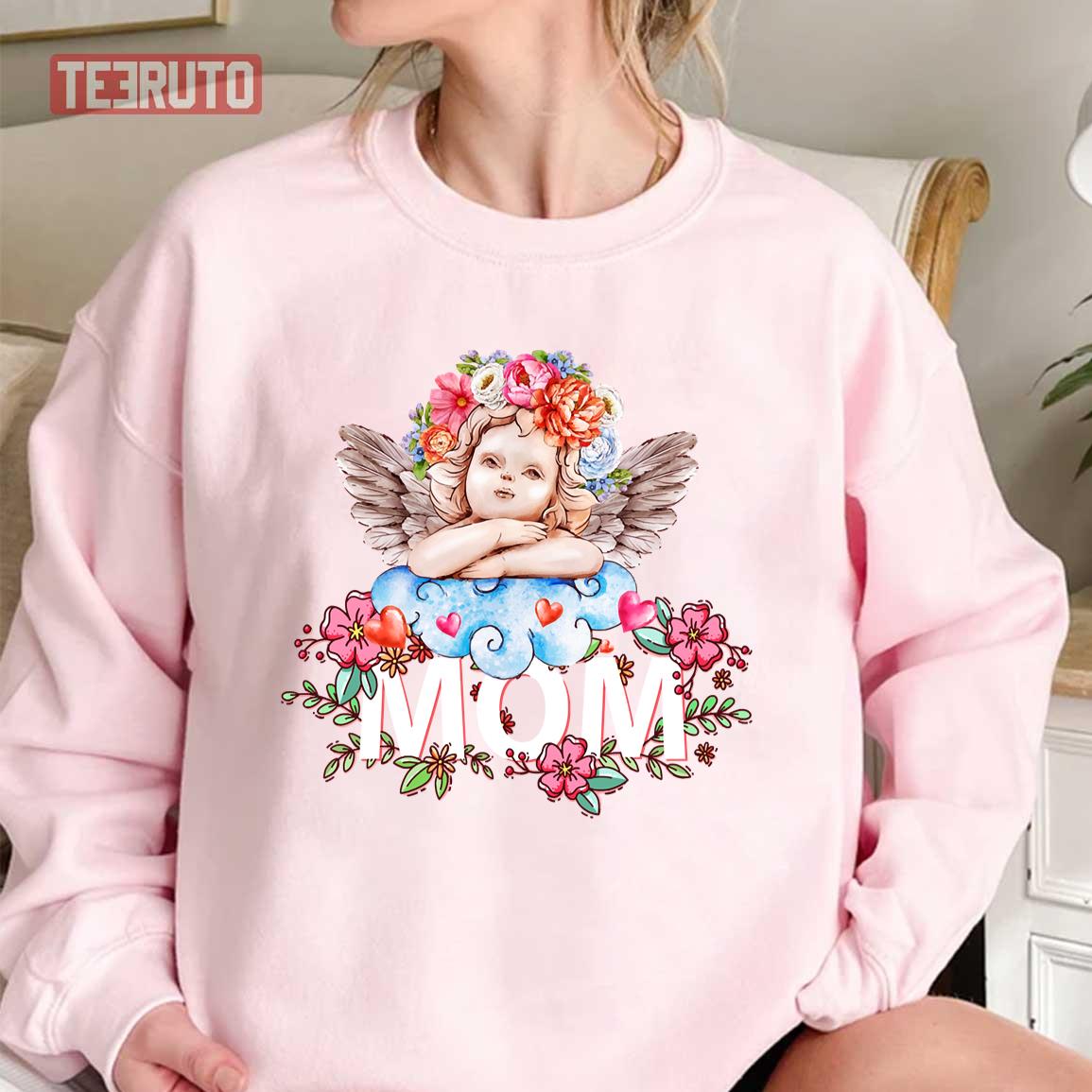 Cute Angel Mom Mother’s Day Art Unisex Sweatshirt