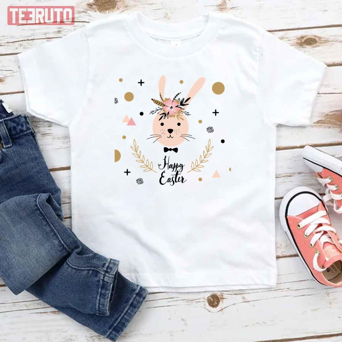 Cute Happy Easter Bunny Kid T-Shirt