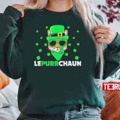 Cute Lepurrchaun Leprechaun Cat Lover Saint Patrick’s Day Unisex Sweatshirt