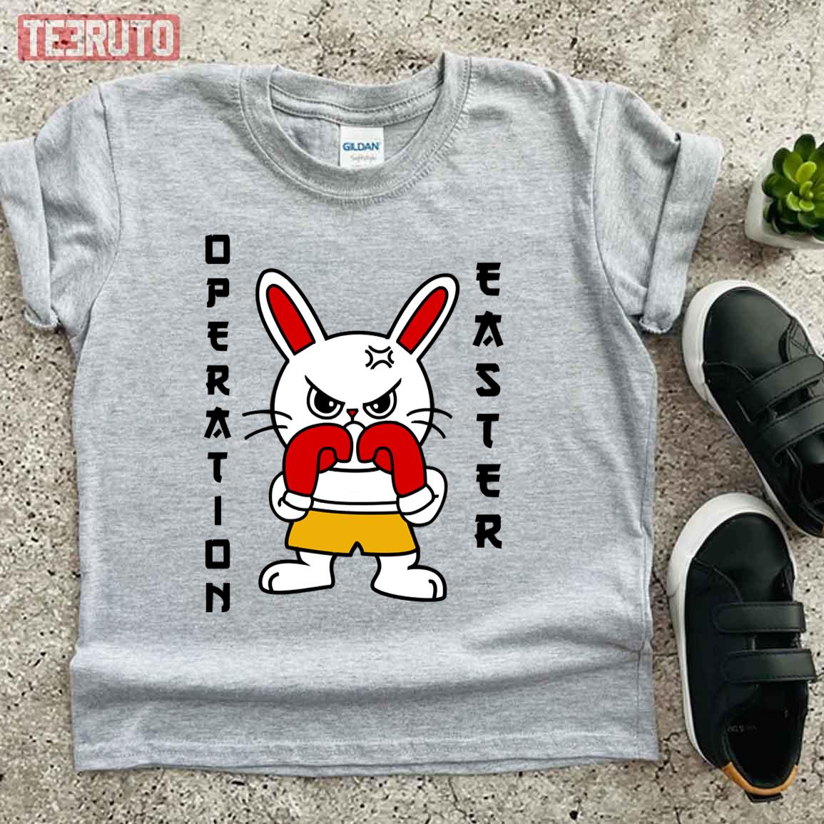 Cute Operation Easter Boxing Bunny Kid T-Shirt